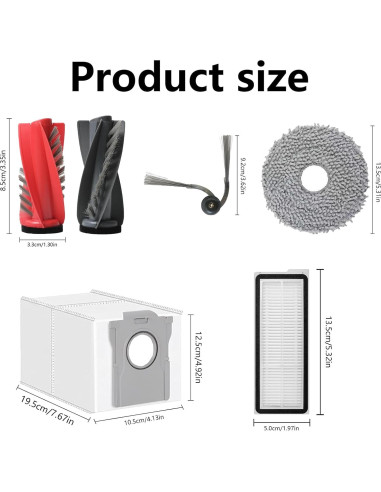 Kit de Accesorios para Aspiradora Robot Roborock Qrevo Curv
