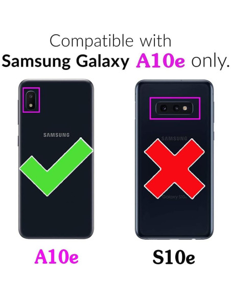 Funda Asuwish para Samsung Galaxy A10e con Protector y Soporte Funda Asuwish para Samsung Galaxy A10e con Protector y Soporte