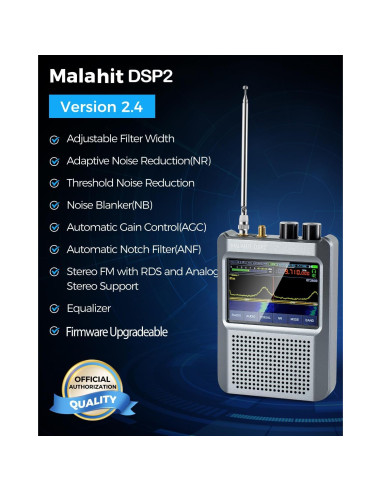 Receptor de Radio Malachita DSP2 con Decodificadores de Repuesto