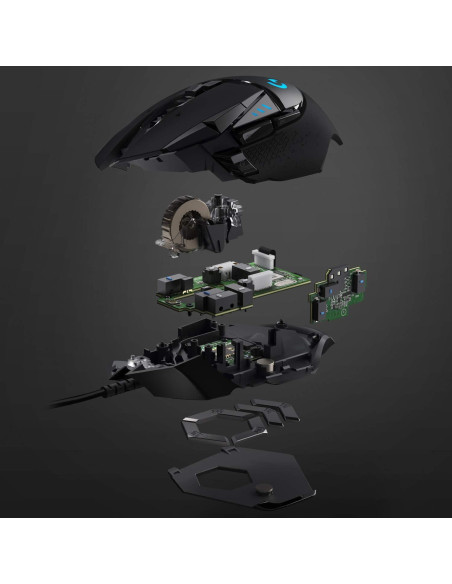 Ratón Gaming Logitech G502 HERO con Cable y Paño Microfibra