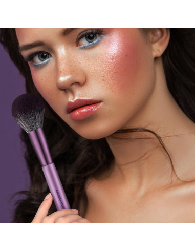 Juego de Brochas de Maquillaje EIGSHOW 15 Piezas Púrpura