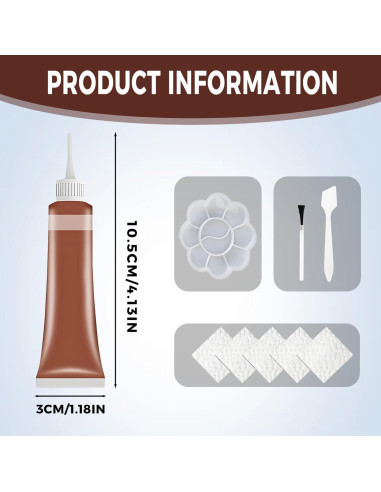Gel de Reparación de Cuero ODX Avanzado Negro 20g - Kit Profesional