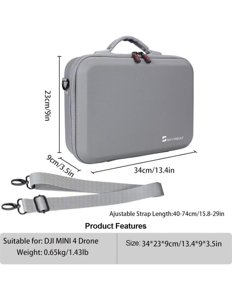 Estuche de Almacenamiento Skyreat para DJI Mini 4 Pro RC 2 Estuche de Almacenamiento Skyreat para DJI Mini 4 Pro RC 2
