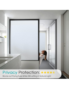 Película de Privacidad para Ventanas Coavas 44.5x199.8cm Esmerilada 2