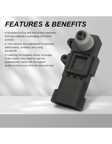 Sensor de Presión Tanque Combustible Dawfall - Compatible Delphi Sensor de Presión Tanque Combustible Dawfall - Compatible Delphi