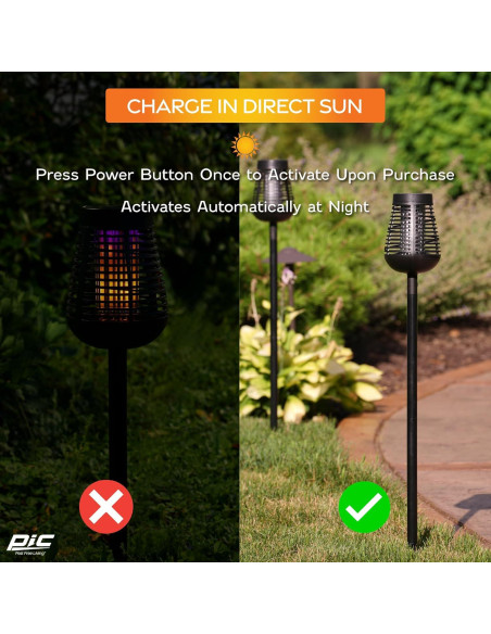 Antorcha Solar Zapper de Insectos PIC - Luz y Control de Plagas Antorcha Solar Zapper de Insectos PIC - Luz y Control de Plagas