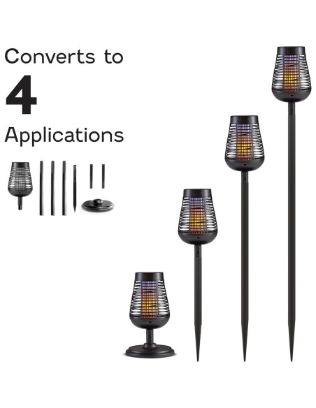 Antorcha Solar Zapper de Insectos PIC - Luz y Control de Plagas Antorcha Solar Zapper de Insectos PIC - Luz y Control de Plagas