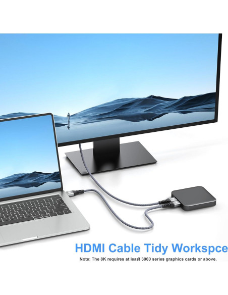 Cable HDMI 2.1 Ultra Alta Velocidad 2.0M UVOOI 2-Pack Cable HDMI 2.1 Ultra Alta Velocidad 2.0M UVOOI 2-Pack