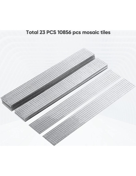 Azulejos de Mosaico Autoadhesivos PP OPOUNT 10856 PCS 5x5mm Azulejos de Mosaico Autoadhesivos PP OPOUNT 10856 PCS 5x5mm