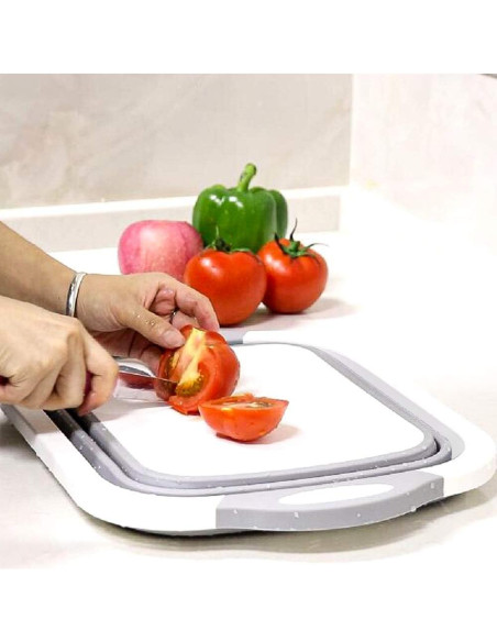 Tabla de Cortar Plegable QiMH 3 en 1 - Lavado y Drenaje 40 cm Tabla de Cortar Plegable QiMH 3 en 1 - Lavado y Drenaje 40 cm