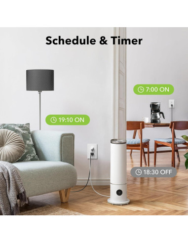 Enchufe Inteligente BN-LINK U183WT Wi-Fi 2 Salidas Controladas