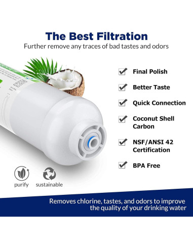 Filtros de Agua Inline T33 Membrane Solutions - Paquete de 2