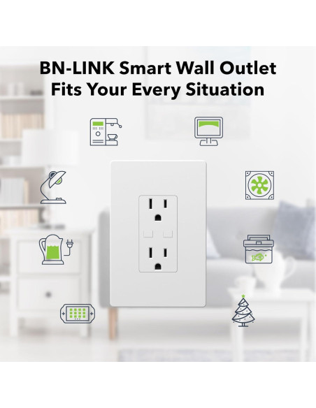 Enchufe Inteligente BN-LINK U183WT Wi-Fi 2 Salidas Controladas Enchufe Inteligente BN-LINK U183WT Wi-Fi 2 Salidas Controladas