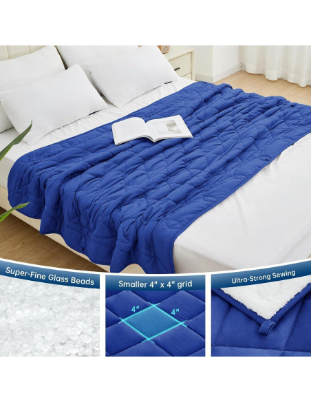 Manta Pesada Reversible OMYSTYLE Sherpa 122x183 cm Azul Manta Pesada Reversible OMYSTYLE Sherpa 122x183 cm Azul