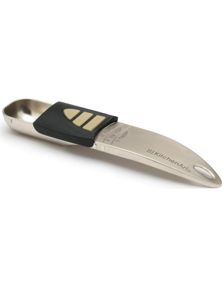Cuchara Medidora Ajustable KitchenArt Satinada 1/2 a 1 Cucharada Cuchara Medidora Ajustable KitchenArt Satinada 1/2 a 1 Cucharada