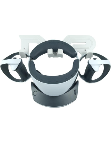 Soporte de Pared para Auriculares VR SINWEVR Blanco - Compatible con Meta Quest 2, PSVR 2 y Más