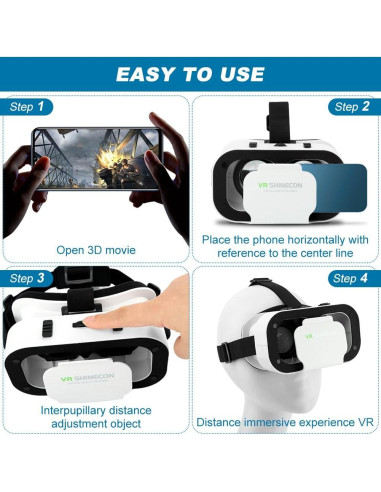 Auriculares VR CALIDAKA para Teléfono 4.7-6" Ajustables
