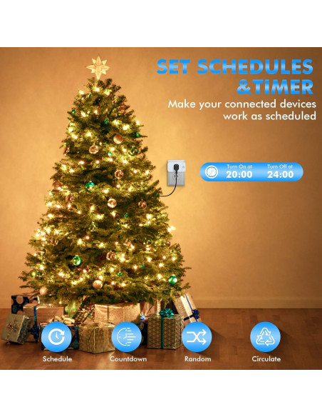 Enchufe Inteligente Wi-Fi Alastech 4 Pack 15A Control Voz Enchufe Inteligente Wi-Fi Alastech 4 Pack 15A Control Voz
