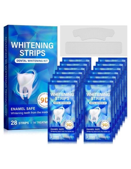 Kit de Tiras Blanqueadoras Ruduwu para Dientes Sensibles - 28 Tiras Kit de Tiras Blanqueadoras Ruduwu para Dientes Sensibles - 28 Tiras