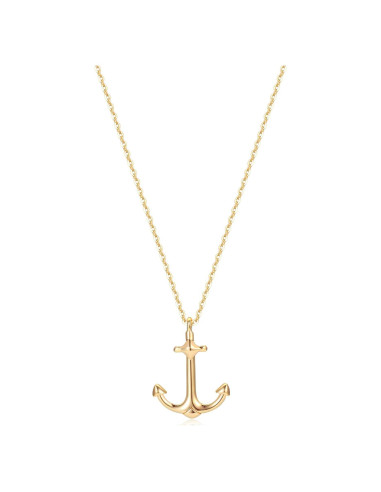 Collar Dainty Ancla MEVECCO Baño de Oro 18K 43-48 cm