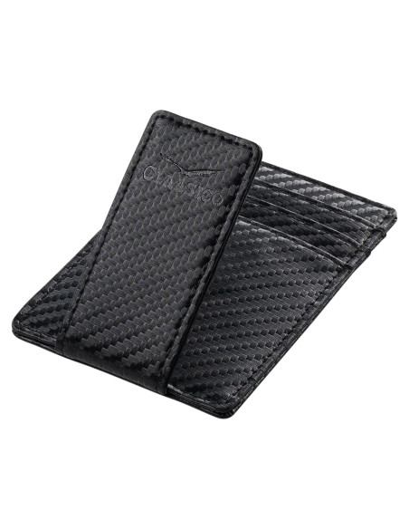 Cartera de Cuero Genuino para Hombre con Clip Magnético RFID Cartera de Cuero Genuino para Hombre con Clip Magnético RFID