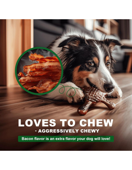 Juguete Masticable para Perros Quizvi Grande Nylon Bacon Juguete Masticable para Perros Quizvi Grande Nylon Bacon