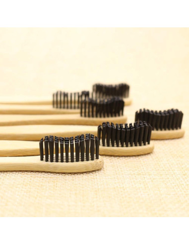 Cepillo de Dientes de Bambú N-amboo Duro Pack de 6