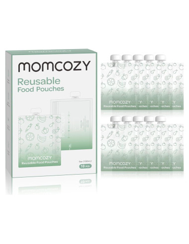 Bolsas Reutilizables para Comida Bebé Momcozy 148ml 10 Unidades