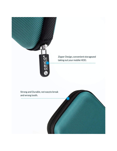 Funda para Disco Duro ORICO PHD-25 2.5" Impermeable Azul Funda para Disco Duro ORICO PHD-25 2.5" Impermeable Azul