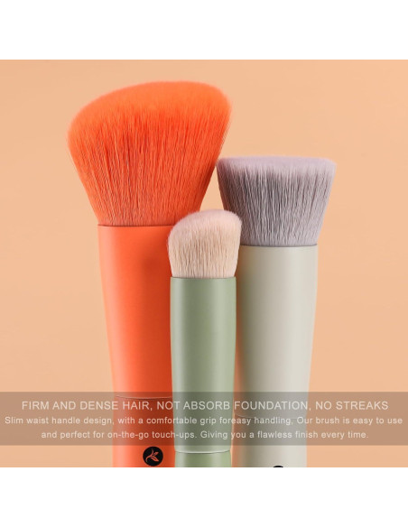 Set de 3 Pinceles de Maquillaje KINGMAS Kabuki y Corrector Set de 3 Pinceles de Maquillaje KINGMAS Kabuki y Corrector