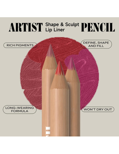 Juego de 6 Lápices de Labios Beauty Glazed Nude Mate