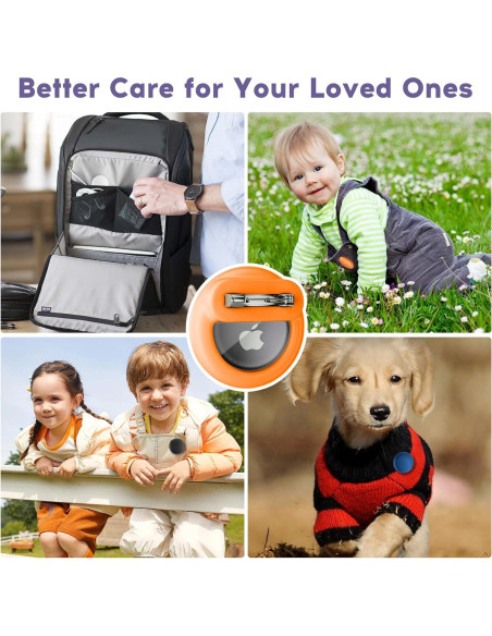 Funda Oculta para AirTag 4 Pack FlyCoco - Silicona Ligera Funda Oculta para AirTag 4 Pack FlyCoco - Silicona Ligera