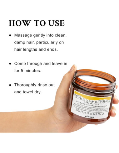Máscara Capilar Davines Naturaltech Nourishing 260 ml Hidratante