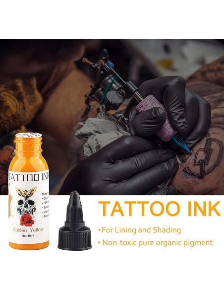 Set de Tintas para Tatuajes Tuffking 7 Colores 30ml Set de Tintas para Tatuajes Tuffking 7 Colores 30ml