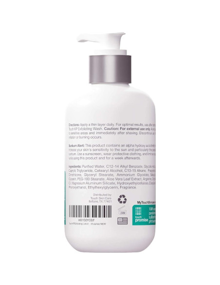 Loción Exfoliante Ácido Glicólico Touch 236.6 ML para Piel Rugosa Loción Exfoliante Ácido Glicólico Touch 236.6 ML para Piel Rugosa