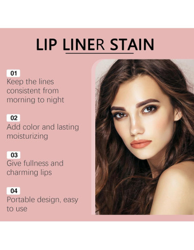 Set de Tatuaje de Tinte de Labios Peel Off Petansy - 3 Colores