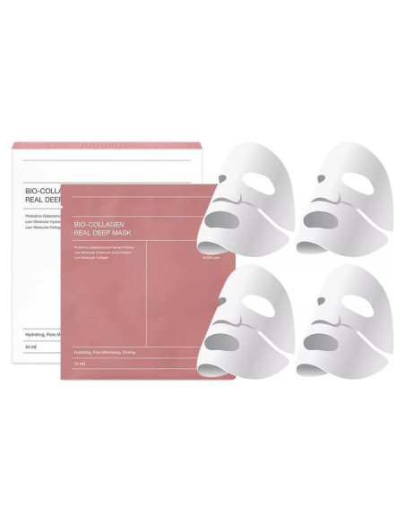 Máscara Hidratante de Hidrogel Biodance con Colágeno y Ácido Hialurónico - 4 Piezas Máscara Hidratante de Hidrogel Biodance con Colágeno y Ácido Hialurónico - 4 Piezas