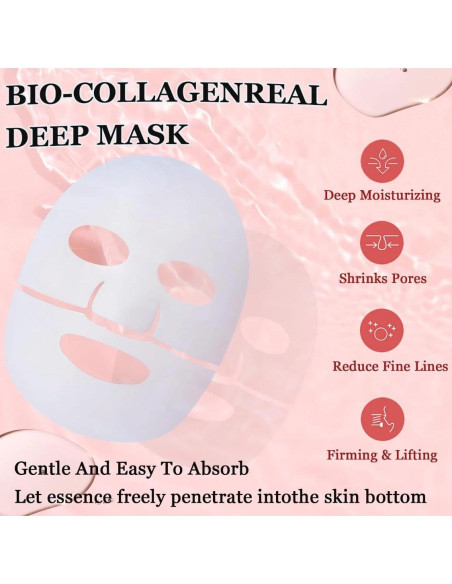 Máscara Hidratante de Hidrogel Biodance con Colágeno y Ácido Hialurónico - 4 Piezas Máscara Hidratante de Hidrogel Biodance con Colágeno y Ácido Hialurónico - 4 Piezas
