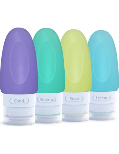 Botellas de Viaje a Prueba de Fugas Dot&Dot - 4 Piezas 37 ml