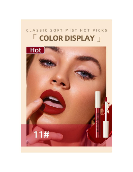 Set de 12 Labiales Mate BestLand - Nudes y Rojos Intensos Set de 12 Labiales Mate BestLand - Nudes y Rojos Intensos