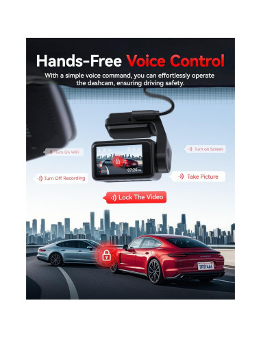 Cámara Dash REDTIGER F4 Pro 4K Dual con WiFi 6 y GPS