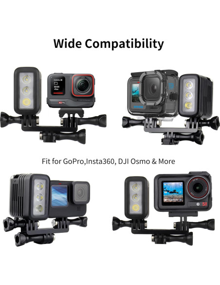 Luz de Buceo SOONSUN 450 Lúmenes IP68 para GoPro y DJI Luz de Buceo SOONSUN 450 Lúmenes IP68 para GoPro y DJI