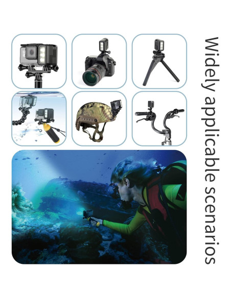 Luz de Buceo SOONSUN 450 Lúmenes IP68 para GoPro y DJI Luz de Buceo SOONSUN 450 Lúmenes IP68 para GoPro y DJI