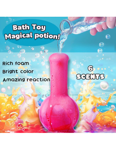 Bombas de Baño Espumosas MeCids - Kit de 6 Pociones Mágicas