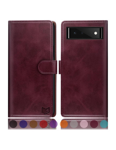 Funda SUANPOT para Google Pixel 6 5G con billetera RFID