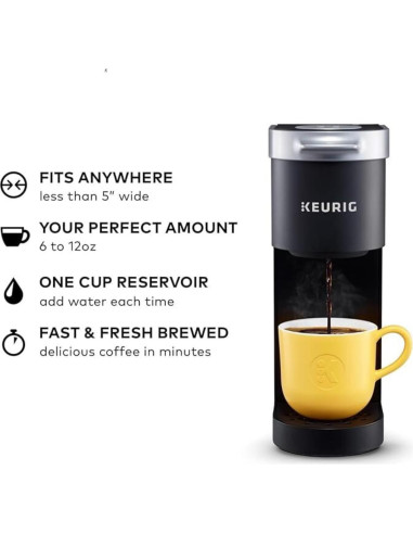 Cafetera K-Mini Plus Keurig Compacta 1 Taza 177-355ml