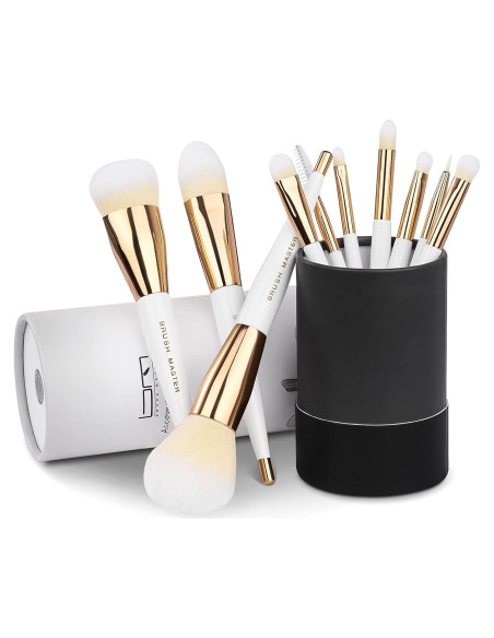 Juego de Brochas de Maquillaje 10Pcs Brush Master Kabuki Juego de Brochas de Maquillaje 10Pcs Brush Master Kabuki