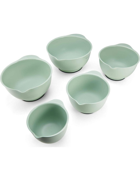 Juego de Cuencos de Mezcla KitchenAid 5 Piezas Pistacho Juego de Cuencos de Mezcla KitchenAid 5 Piezas Pistacho