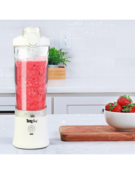 Licuadora Portátil Total Chef Blanca 600 mL USB Recargable Licuadora Portátil Total Chef Blanca 600 mL USB Recargable