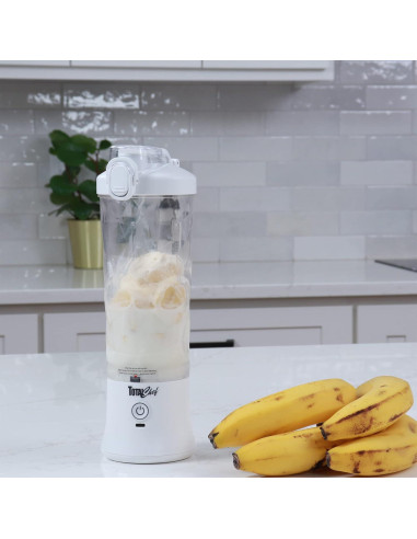 Licuadora Portátil Total Chef Blanca 600 mL USB Recargable